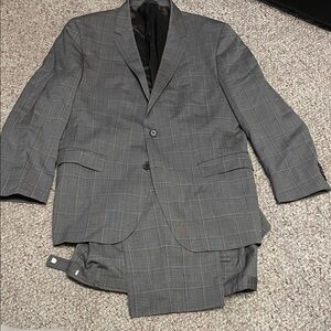 Hugo boss grey check Men’s Two-Piece Suit - new